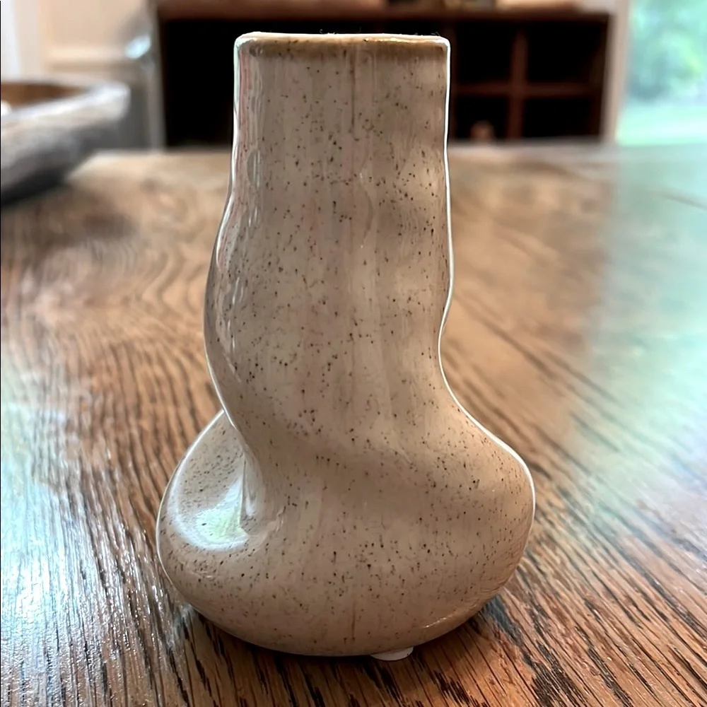 Anthropologie Speckled Ceramic Vase